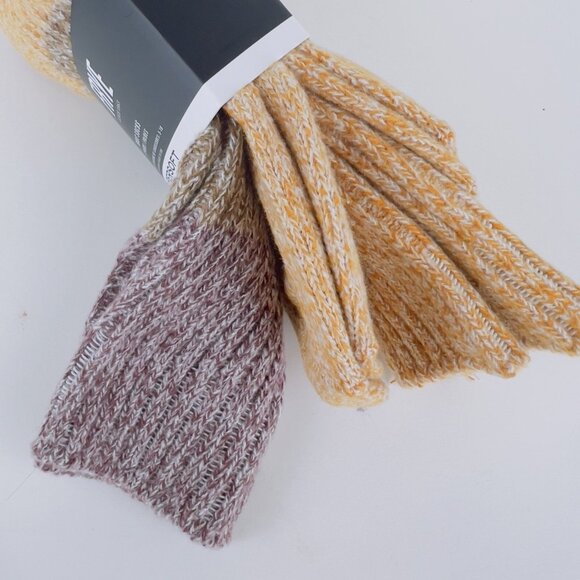 FRYE Women's Supersoft Boot Socks 2 Pairs Gold/Brown/Wine Shoe Size 5-10 NWT - Picture 3 of 6